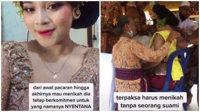 H-2 Dibatalkan Sang Pria, Wanita di Bali Gelar Pernikahan Tanpa Suami, Tegaskan Tak Diganti Keris