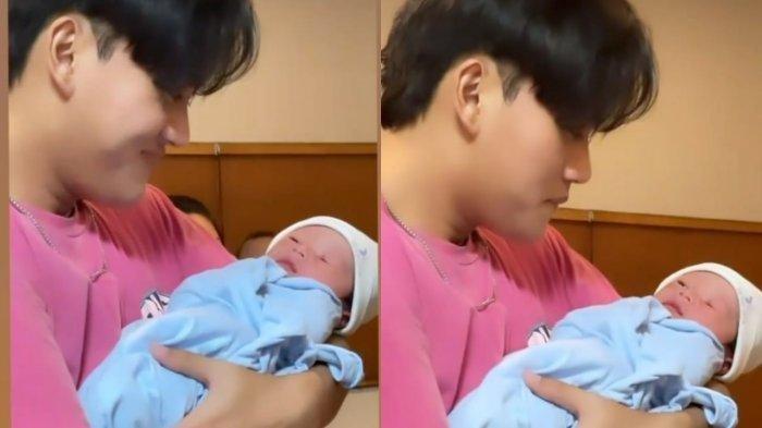 Momen Haru Rizky Febian Menimang Adik Bungsunya, Nathalie Sebut Ada Kemiripan : Dagunya Sama, Belah