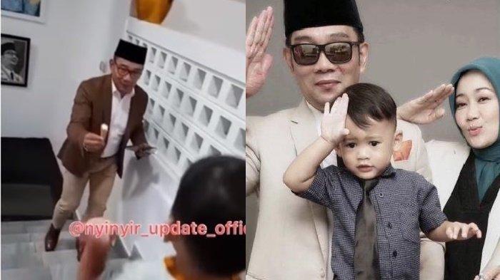 Sambut Ridwan Kamil Pulang Kerja, Arkana Sampai Berlarian Panggil Papap, Kedekatan Keduanya Disorot