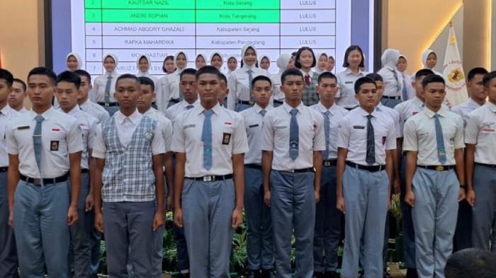 PASKIBRAKA - Sebanyak 16 calon Pasukan Pengibar Bendera Pusaka (Paskibraka) terbaik asal Kabupaten Serang mengikuti seleksi tingkat Provinsi Banten.