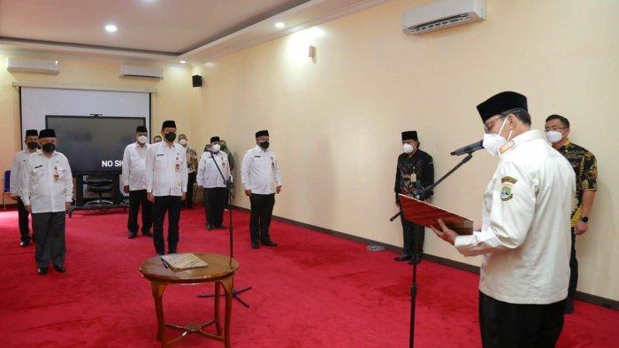Gubernur Wahidin Halim Lantik 6 Pejabat Tinggi Pratama Provinsi Banten