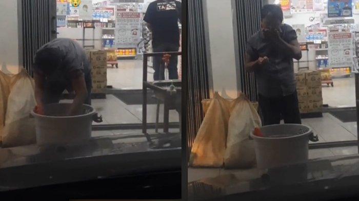 Viral Seorang Pria Tua Makan dari Tong Sampah di Depan Minimarket, Kini Dapat Donasi Rp 20 Juta