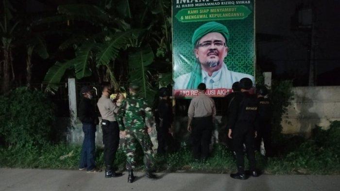 Titik-titik Penurunan Baliho FPI yang Dilakukan Polres Serang Kota, Kodim 0602 Serang, dan Satpol PP