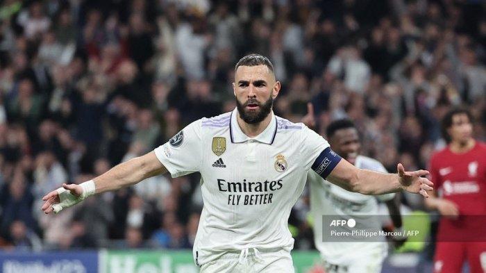 Ganas Lawan Tim Liga Inggris di Liga Champions: Karim Benzema Cetak Rekor, Sejajar dengan CR7