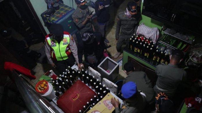 Polres Serang Amankan Ratusan Botol Miras, Anak Punk dan 3 Wanita dari Warung Remang-Remang