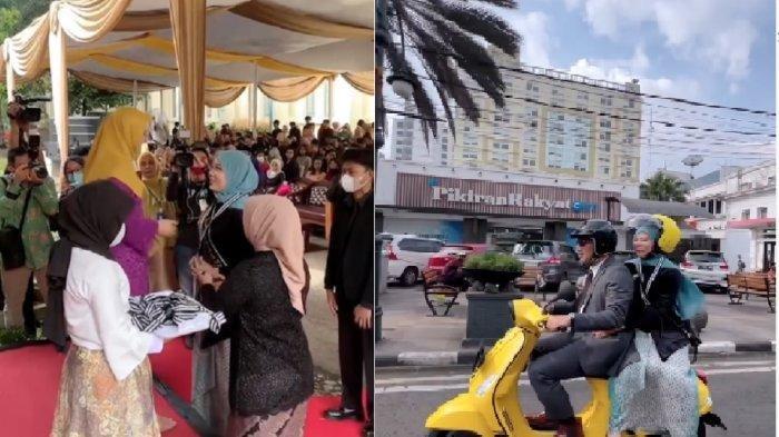 Keliling Bandung, Ridwan Kamil Santuy Bonceng Zara Naik Vespa, Sang Putri Masih Pakai Kebaya Wisuda