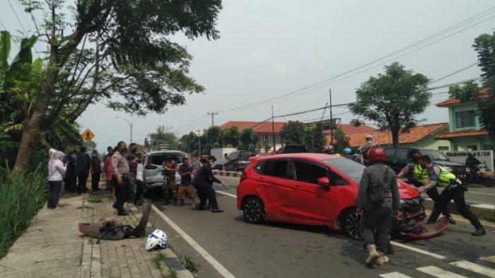 Kecelakaan Beruntun di Depan Kodim 0602 Kota Serang, 3 Mobil Ringsek