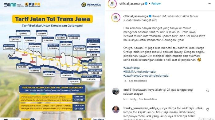 Daftar dan Cara Cek Tarif Tol Trans Jawa Selama Libur Natal dan Tahun Baru, Tangerang-Merak Rp53.500