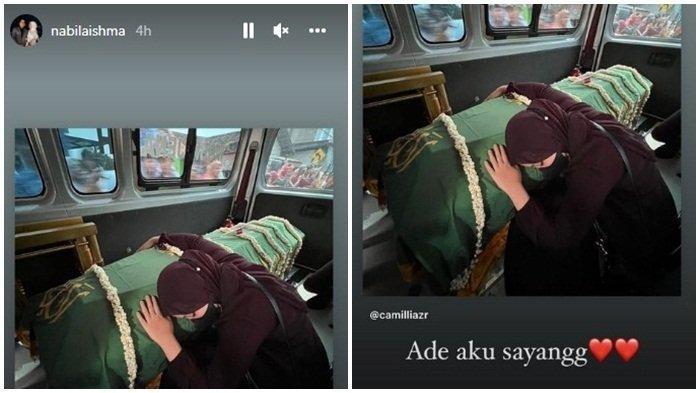 Berusaha Tegar, Nabila Ishma Kuatkan Zara Adik Eril, Putri Ridwan Kamil Beri Pelukan Terakhir