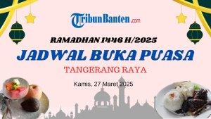 Jadwal Buka Puasa Hari Ini, Kamis  27 Maret 2025 di Tangerang Raya dan Sekitarnya