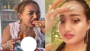 seleb-TikTok-Lina-Mukherjee-makan-babi.jpg