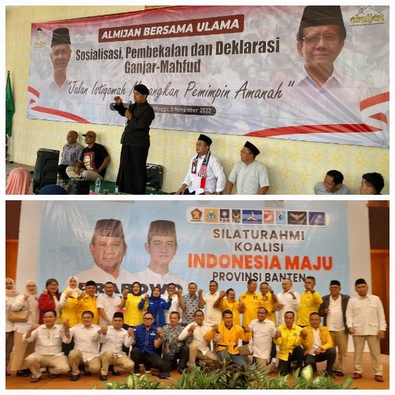 Berebut Suara di Banten: Relawan Ganjar-Mahfud Tangsel Deklarasi, Kubu Prabowo Panaskan Mesin Partai