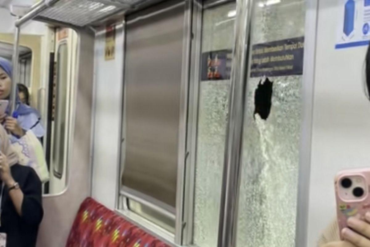 Viral! Kaca KRL Lintas Duri-Tangerang Pecah Dilempar Batu, Ini Penjelasan KAI Commuter