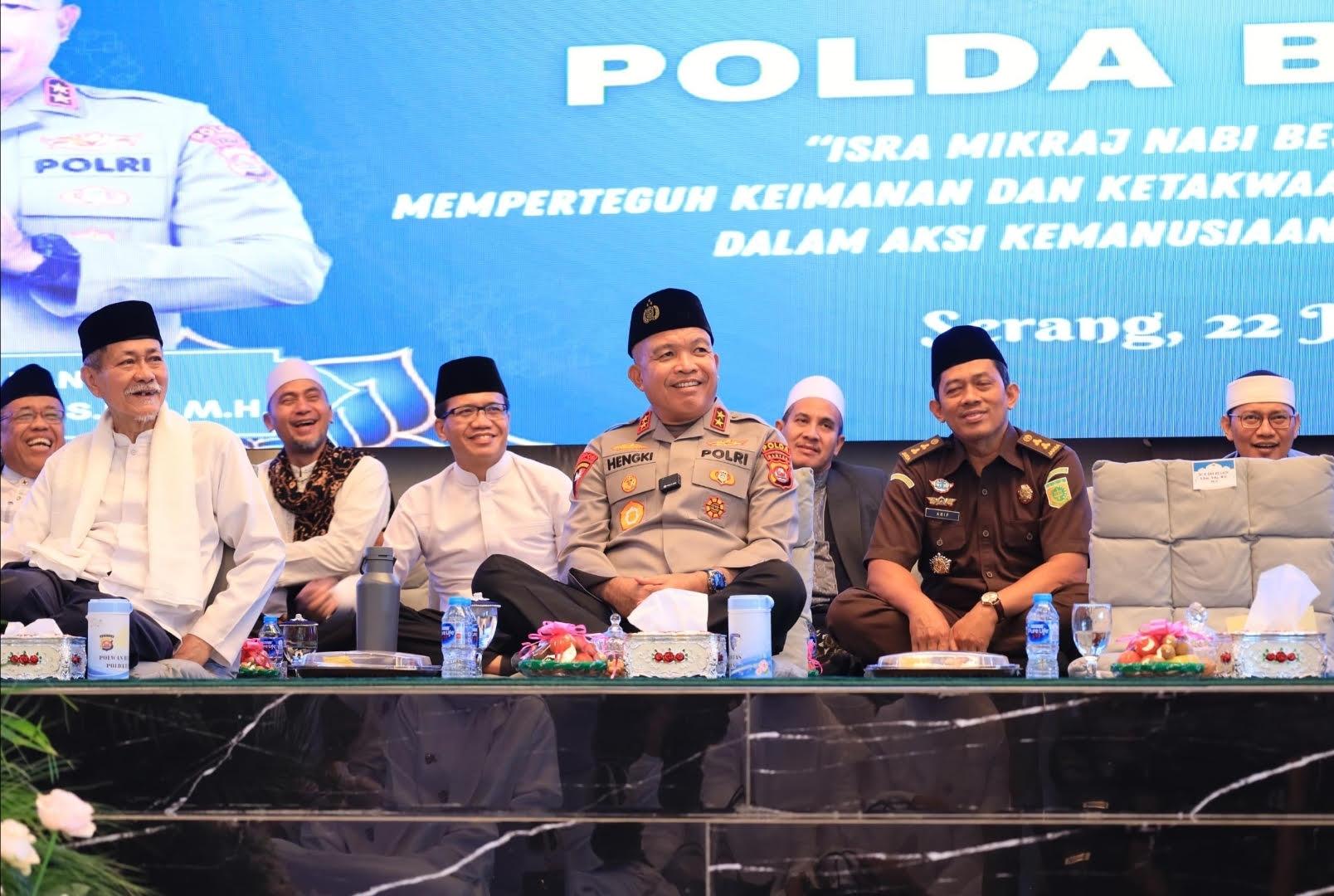Polda Banten Peringati Isra Mikraj, Kapolda Ajak Perkuat Kepedulian Sosial