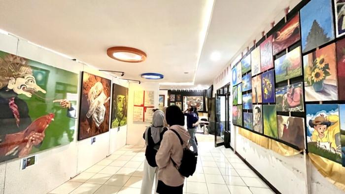 95 Lukisan Seniman Wonosobo Tampil di Pameran Seni Rupa, Karya Pelukis Pelajar 5 Sekolah Ikut Mejeng