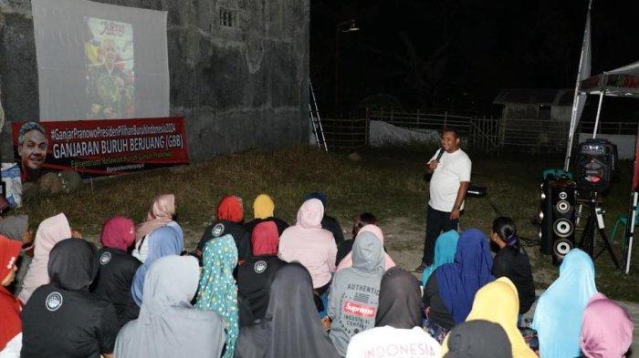 Ganjaran Buruh Berjuang Gelar Nobar Film 'Anak Negeri' di Tegal, Cara Asyik Kenalkan Sosok Ganjar
