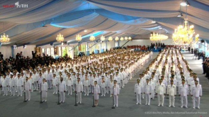 Prabowo Resmi Lantik 961 Kepala Daerah Secara Serentak, Ini Pesan Pidatonya Lengkap