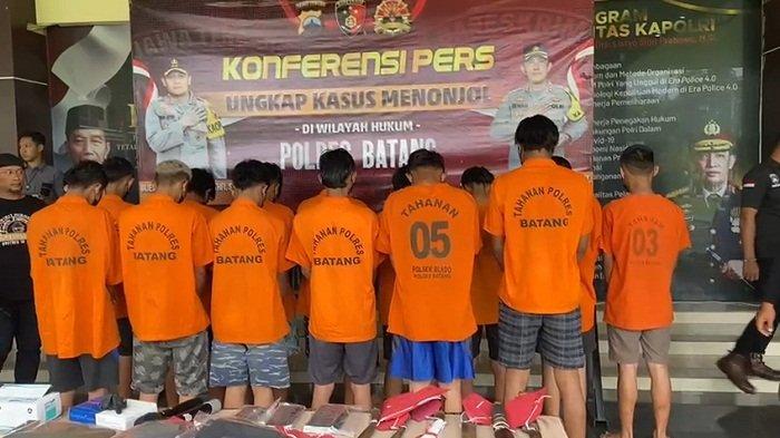 14 Anggota Geng Motor Jadi Tersangka Kasus Tawuran di Batang, 8 Orang Masih Pelajar