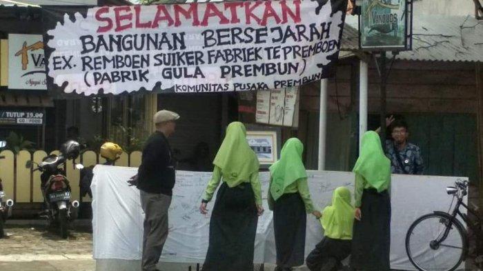 Gedung Eks Pabrik Gula Prembun Mau Dibongkar, Warga Kumpulkan Tanda Tangan Penolakan