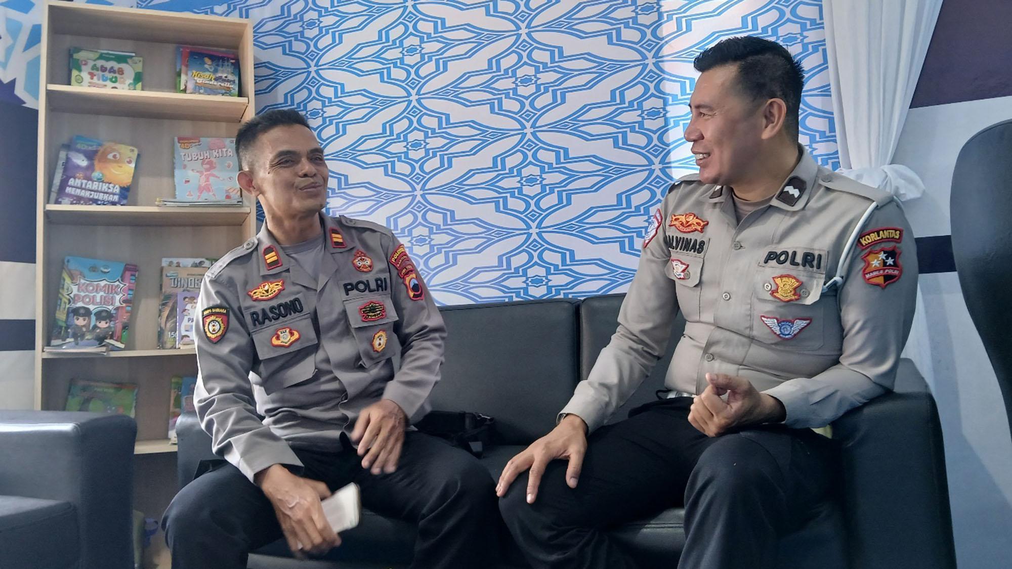 Polisi TikToker Aipda Malvinas Siaga di Pos Pam Ajibarang Banyumas