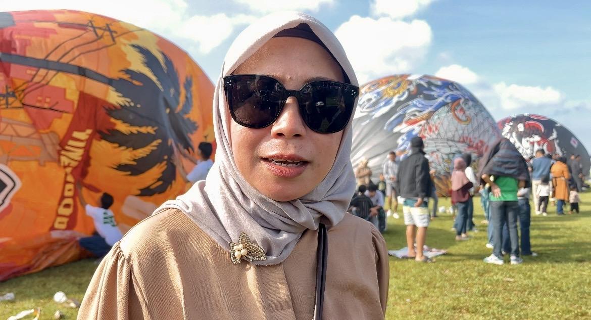 Wisatawan Asal Tangerang Rela Menginap demi Festival Balon di Wonosobo