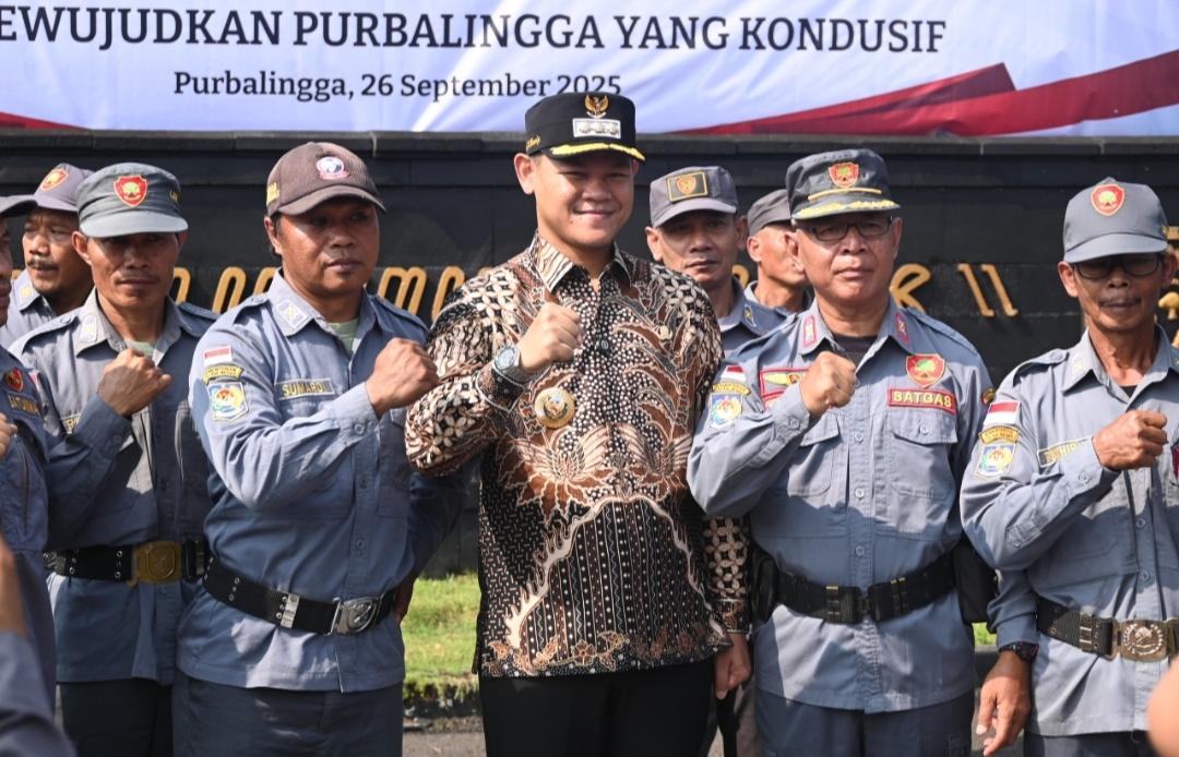 Tingkatkan Kamtibmas, Pemkab Purbalingga Gelar Apel Pam Swakarsa