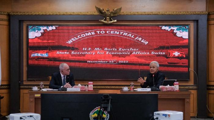 Hadapi Resesi Global 2023, Gubernur Ganjar Mantapkan Kerjasama Swiss-Jawa Tengah