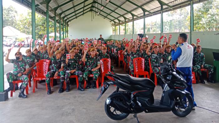 Kolaborasi Astra Motor dan Yon Armed 3/105 Tarik/NP, Sebarkan Semangat Berlalu Lintas yang Aman