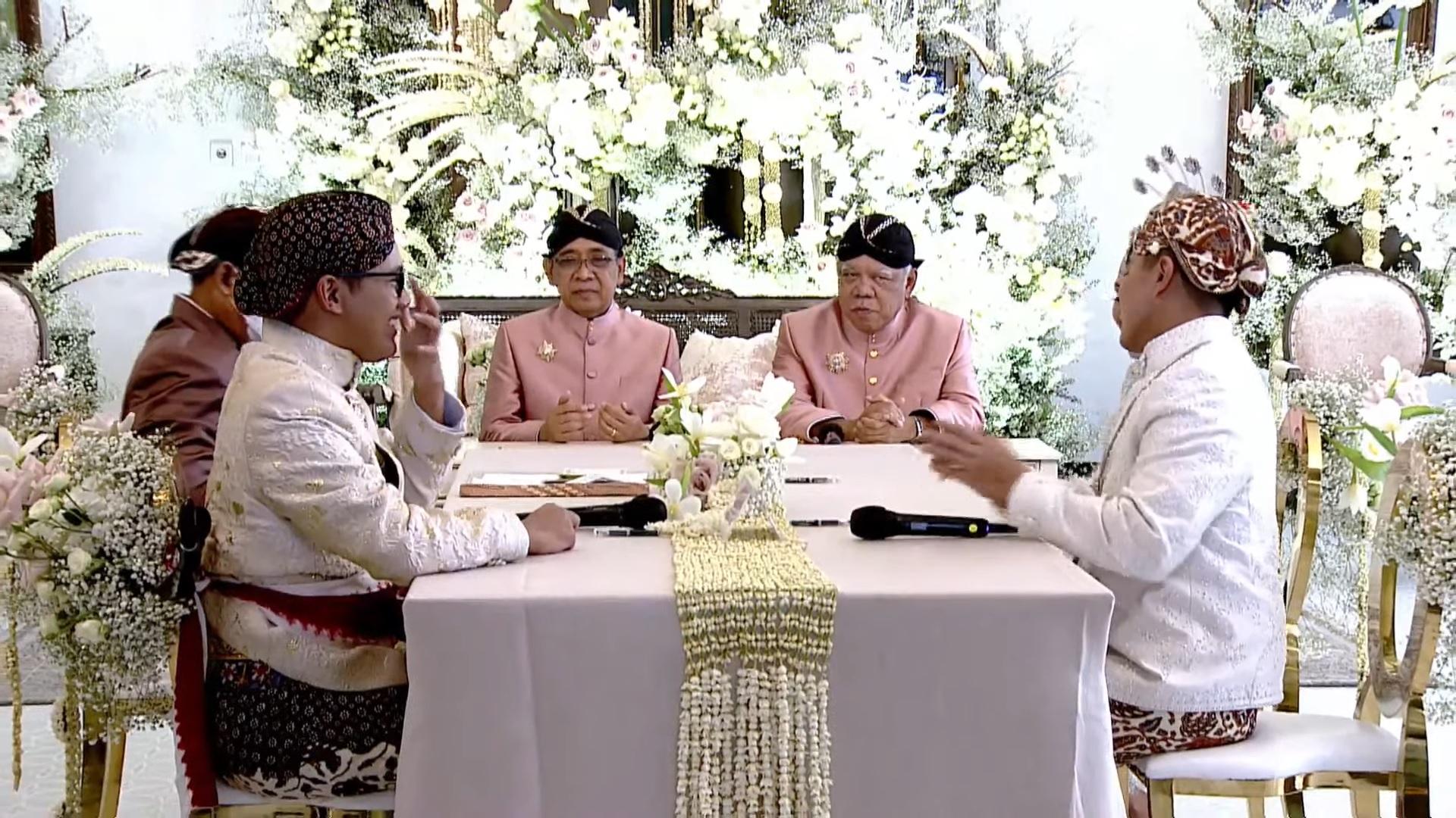 Saksi Pernikahan Kaesang dan Erini Dua Menteri Jokowi, Hadir dengan Seragam yang Sama