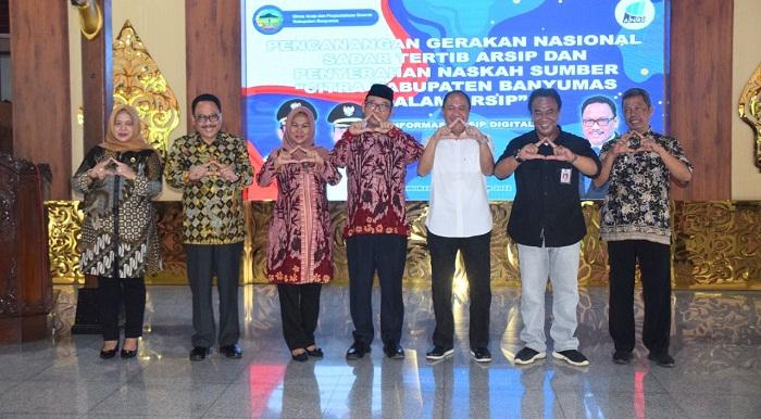 Canangkan GNSTA, Bupati Banyumas Ajak Semua Pihak Tertib Kelola Arsip