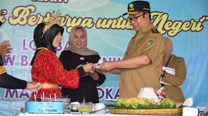 Hadiri HUT FGTKP Banyumas, Bupati Husein Minta Guru TK Pertiwi Tanamkan Sikap Suportif pada Murid