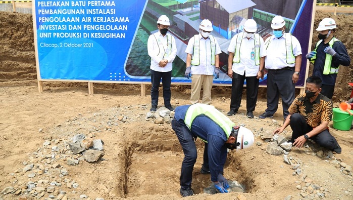 Perumda Tirta Wijaya Cilacap Bangun IPA Baru, Hasilkan 110 liter Air Per Detik