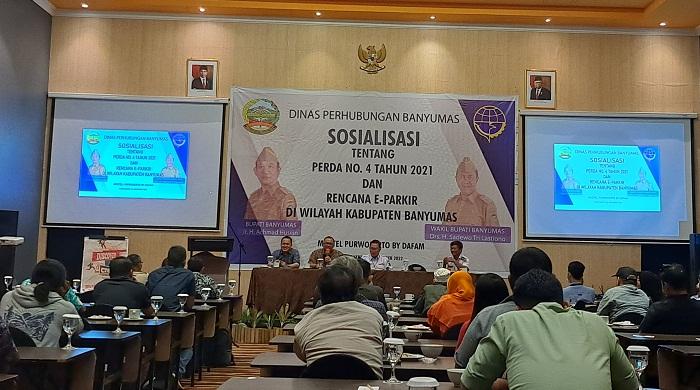 Siap-siap! Mulai 2023, Parkir di Tempat Umum di Banyumas Bakal Menggunakan Sistem e-Parkir