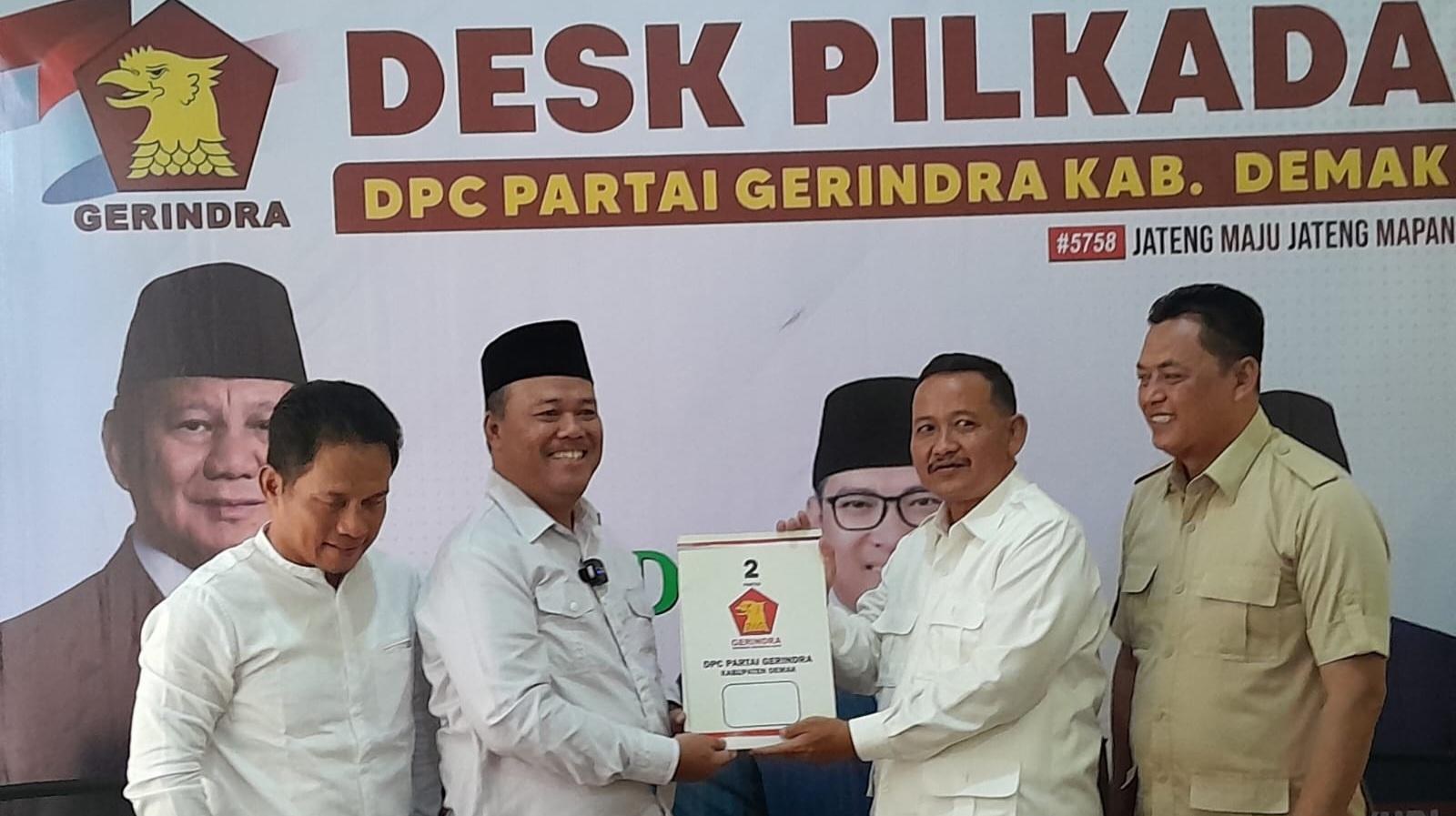 Tak Hanya 1 Partai, Edi Sayudi Daftar di 3 Partai Pilkada Demak, Gerindra, Nasdem, PKB