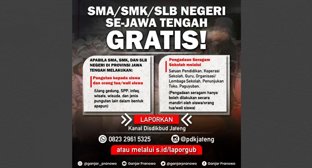 Ganjar Gaspol Buka Layanan Aduan, Banjir Dukungan Warganet, Apa Saja yang Masuk Kriteria Pungli?