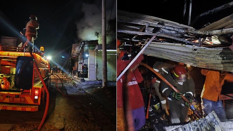 Ruko Grosir Sembako di Sapuran Wonosobo Terbakar, Api Muncul di Lantai 2