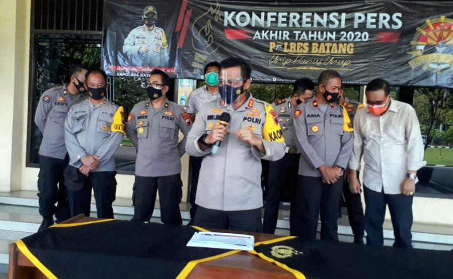Kasus Narkotika Mendominasi Tahun Ini, Berikut Catatan Akhir Tahun Polres Batang