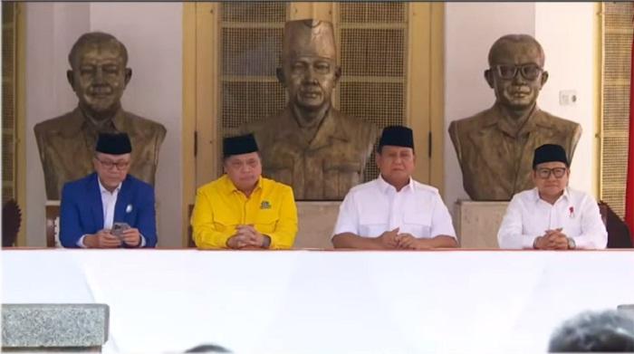 Sah, Golkar dan PAN Resmi Gabung Gerindra dan PKB Usung Prabowo Subianto sebagai Capres 2024