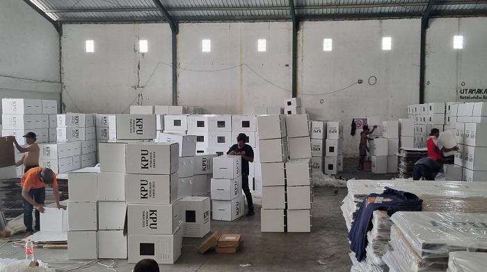 5.354 Kotak Suara Pilkada Banyumas Mulai Dirakit, Hari ini Ditargetkan Rampung