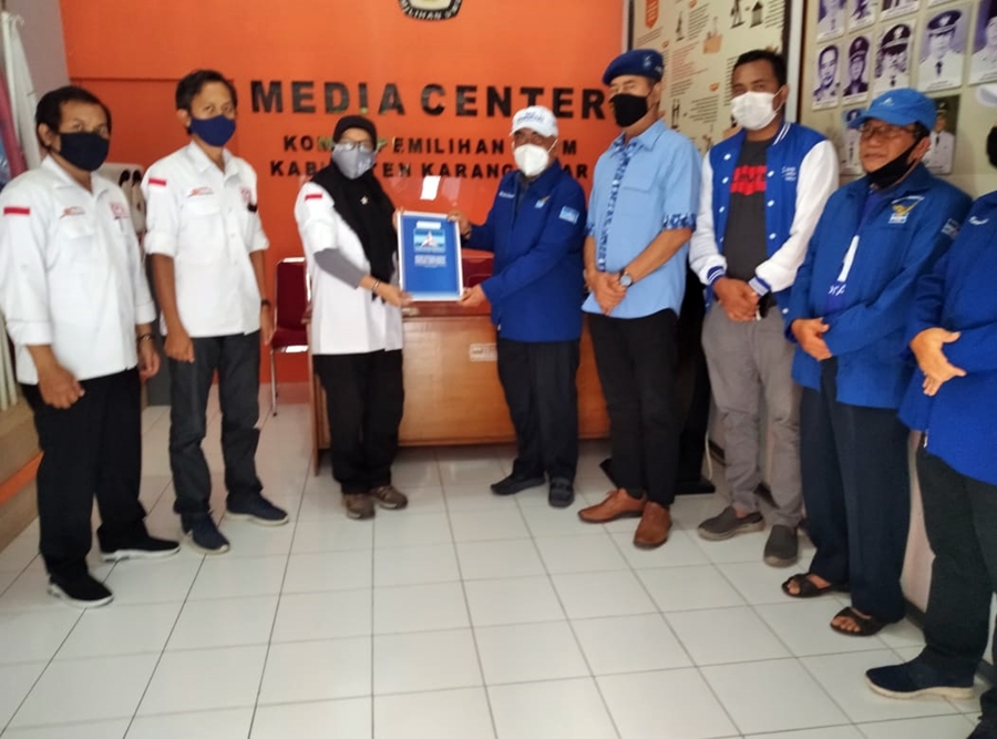 Pengurus Partai Demokrat Karanganyar Datangi Kantor KPU, Ini Tujuan Utamanya