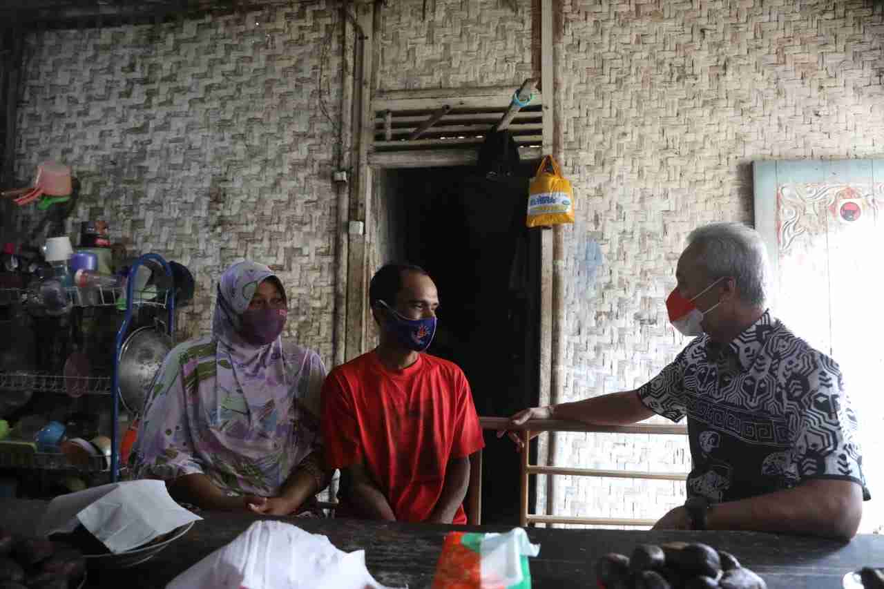 Supono Seperti Mimpi, Gubugnya di Gemuruh Banjarnegara Didatangi Ganjar, Rumah Bakal Direnovasi