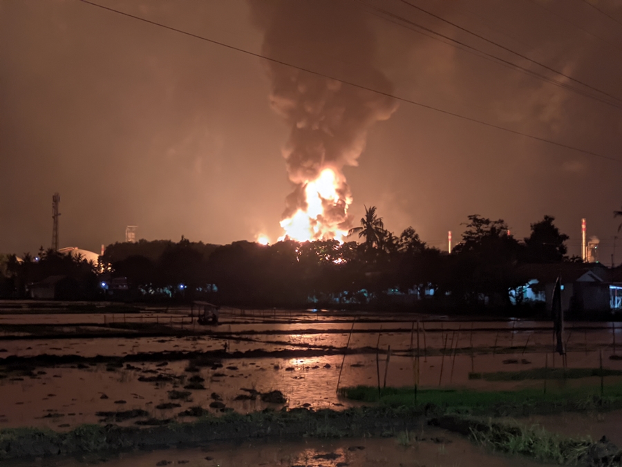 Polisi Periksa 13 Saksi dan Ambil Sampel Fluida Sisa Kebakaran Kilang Pertamina Cilacap