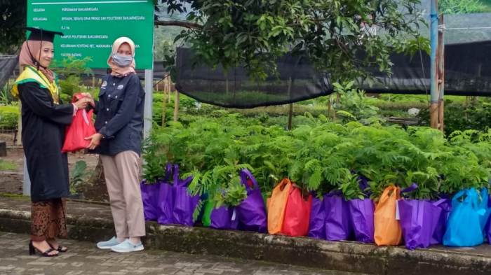 Di Politeknik Banjarnegara, Wisudawan Dapat Souvenir Kelulusan 10 Bibit Pohon