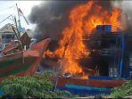 Kapal Sanu Jaya Terbakar di Pelabuhan Kluwut Brebes, Kerugian Sampai Rp 3 Miliar