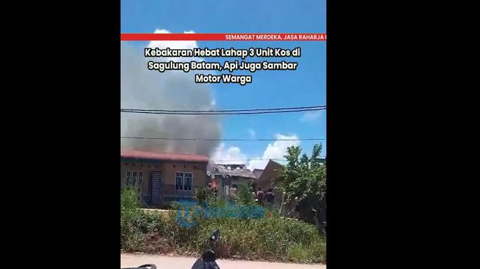 KEBAKARAN DI BATAM - Kebakaran di Batam hari ini, Rabu (3/9/2025) hanguskan sejumlah bangunan di Kavling Bukit Melati, Kecamatan Sagulung.