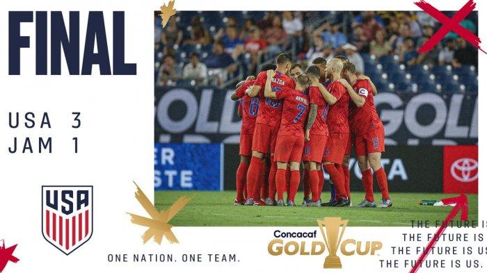 Hasil Jamaika vs AS, Christian Pulisic Cetak 2 Gol, AS Hadapi Meksiko di Final Gold Cup 2019
