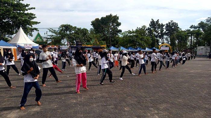 238 Siswa di Tanjungpinang Ikut Flashmob Tari Zapin Gurindam 12, Rayakan Hari Jadi ke-238