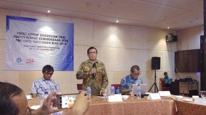 Dewan Pers Gelar FGD Kemerdekaan Pers Kepri 2019