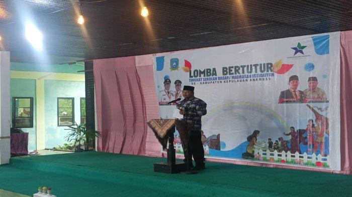 Tingkatkan Literasi Siswa, Bupati Anambas Buka Lomba Bertutur Tingkat SD MI