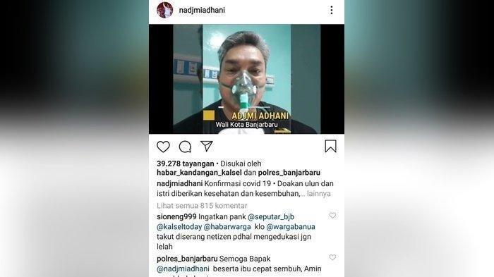 Wali Kota Banjarbaru Nadjmi Adhani Meninggal Dunia Akibat Tertular Covid-19, Ini Pesan Terakhirnya